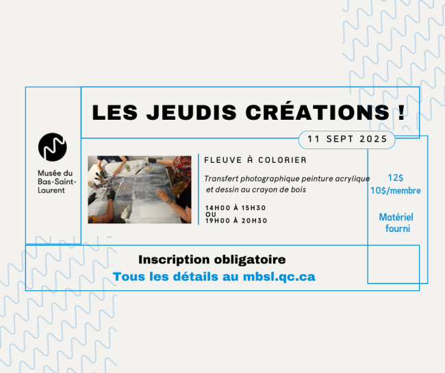 Les Jeudis créations